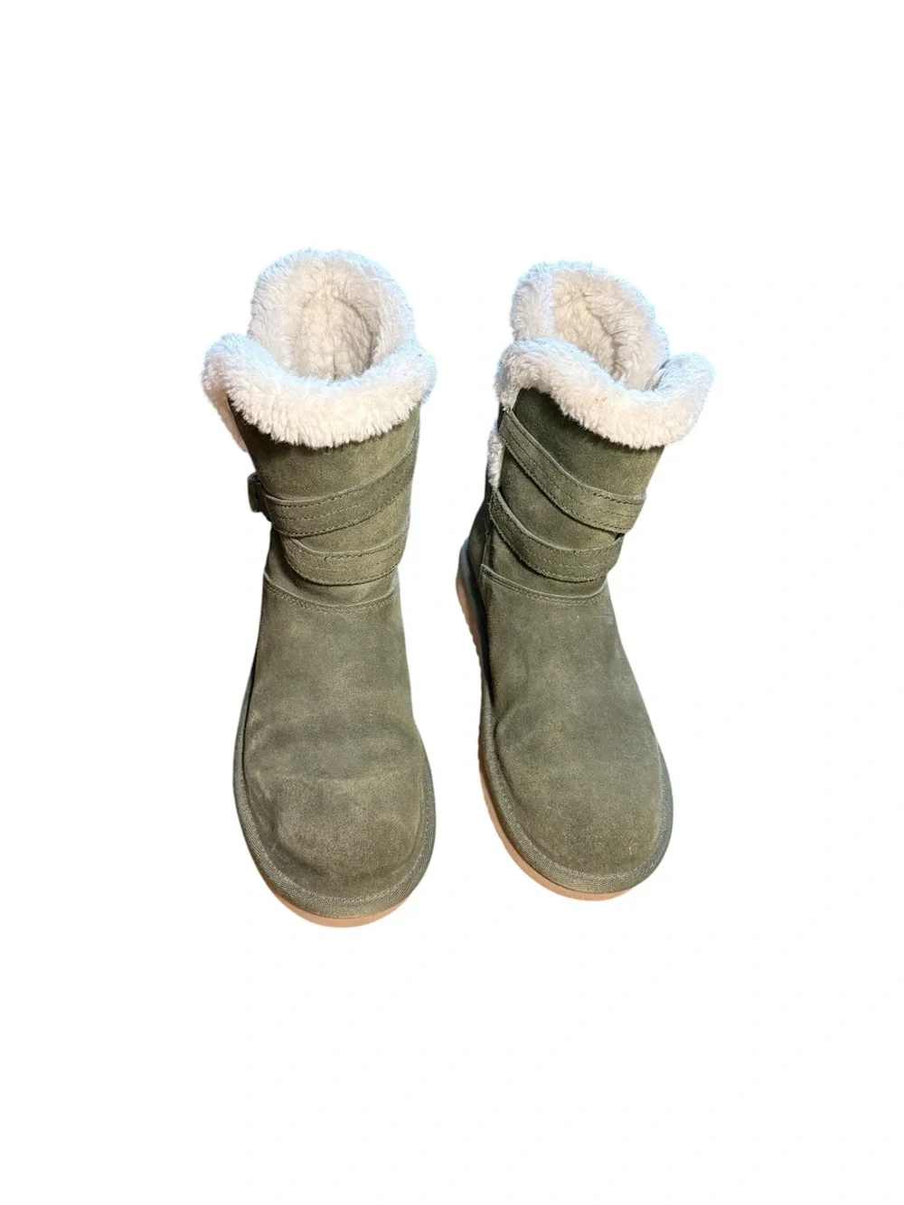 Koolaburra by Ugg Women’s Delene Olive Suede Shearling Winter Boots